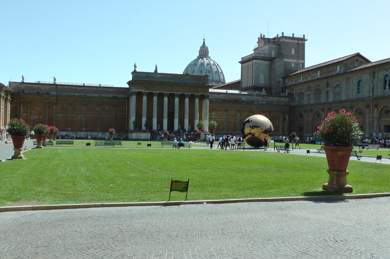A Courtyard At The Vatican