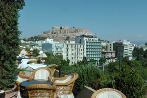 View Of The Acropolis From Our Hotel