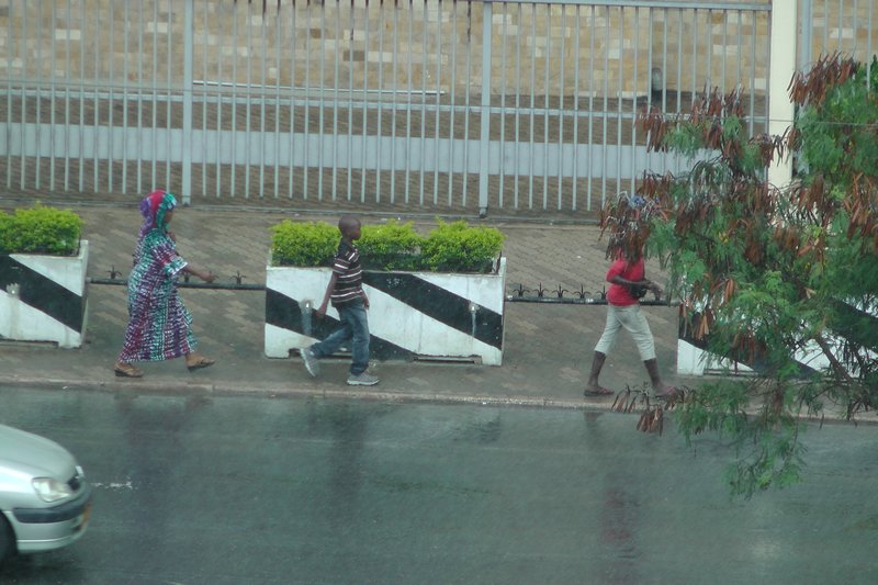Pedestrians In The Rains