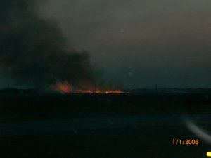Grass Fire in Oklahoma