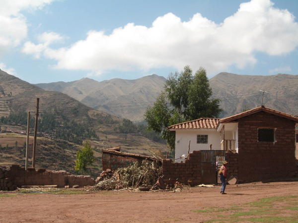 Village amongst the Andes