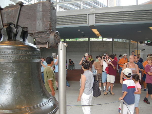 The liberty bell.