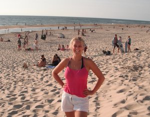 At the beach!