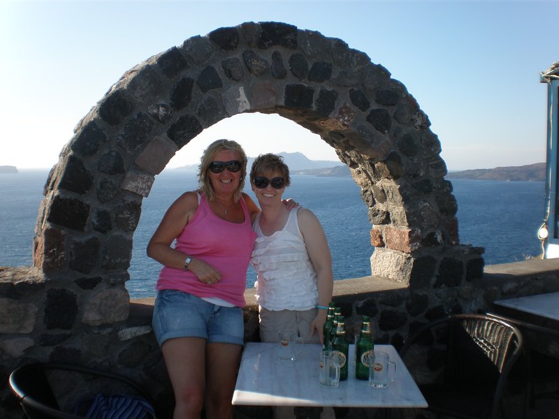 Katherine & I in Santorini