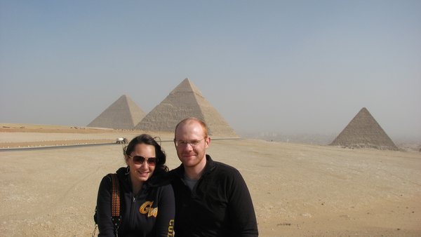 Jon and Lil at Pyramids