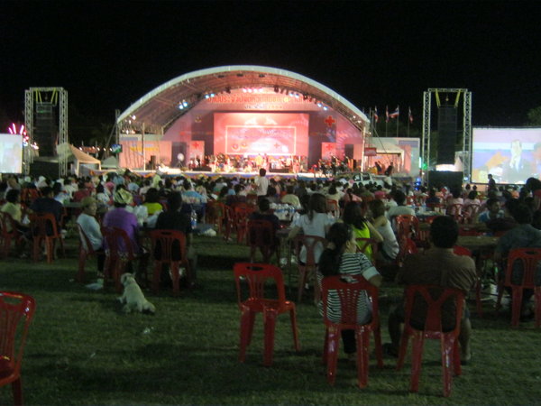 Stage at fayre in songkhla