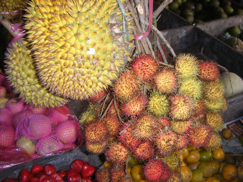 Durian and Rambutan