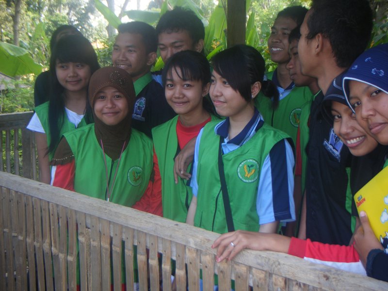 Students at the reserve