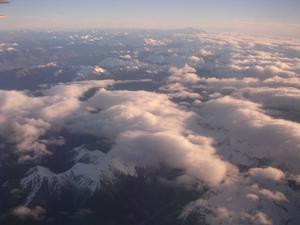 First glimpse of NZ from the plane!