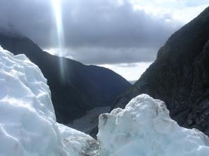 View from the glacier down.