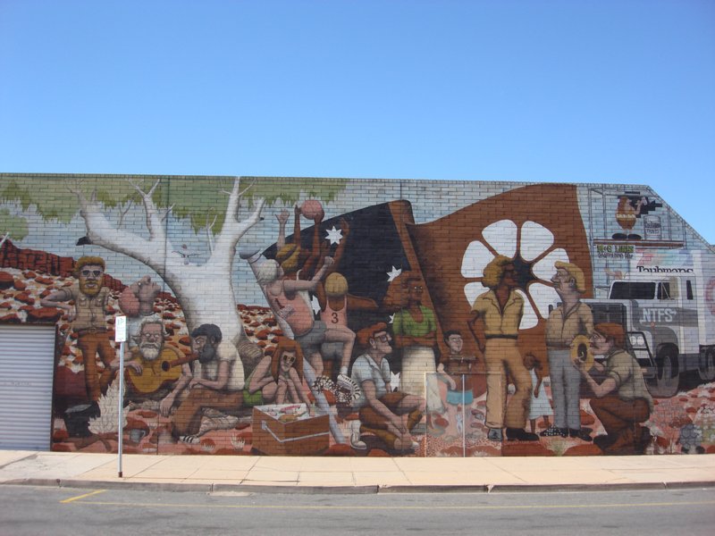 Mural in Alice Springs