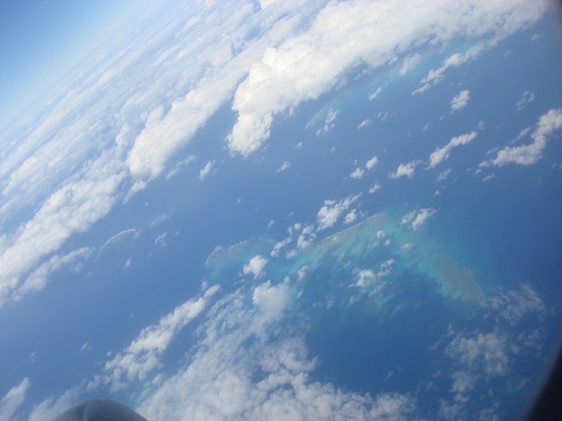 The Great Barrier reef from the sky