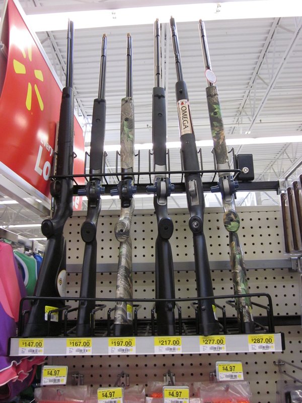 Walmart...the gun section
