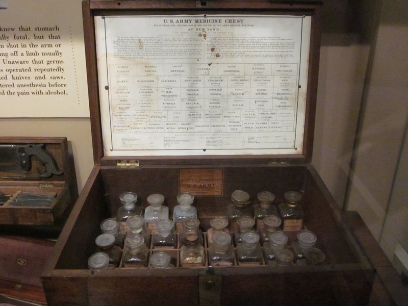 Medical chest from the civil war.