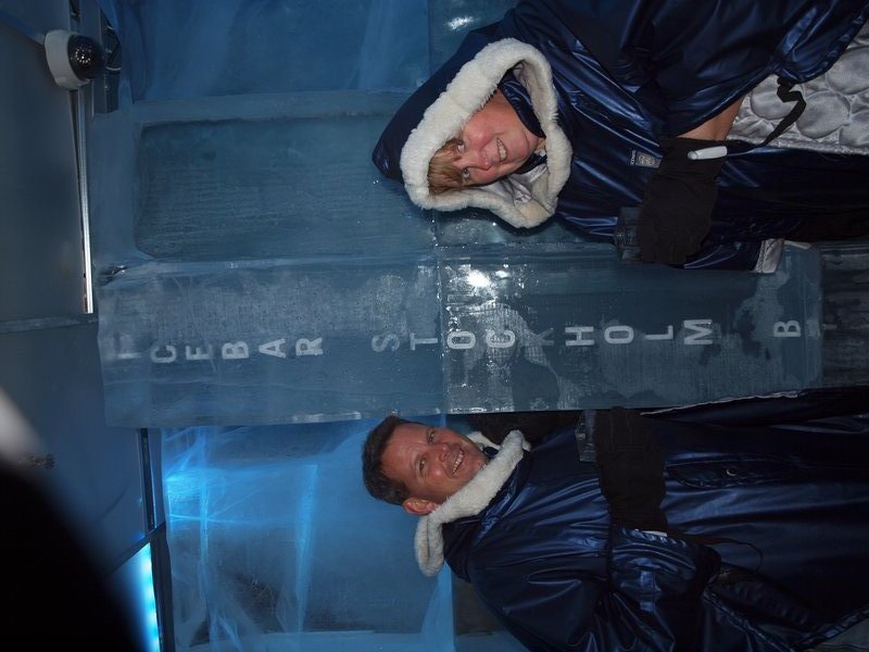 Cindy and I in the Ice Bar