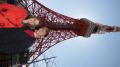 Jenny and Michael in front of the Tokyo Tower