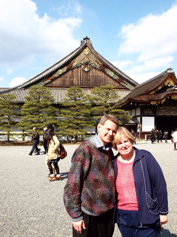Cindy and Todd at Nijo Castle