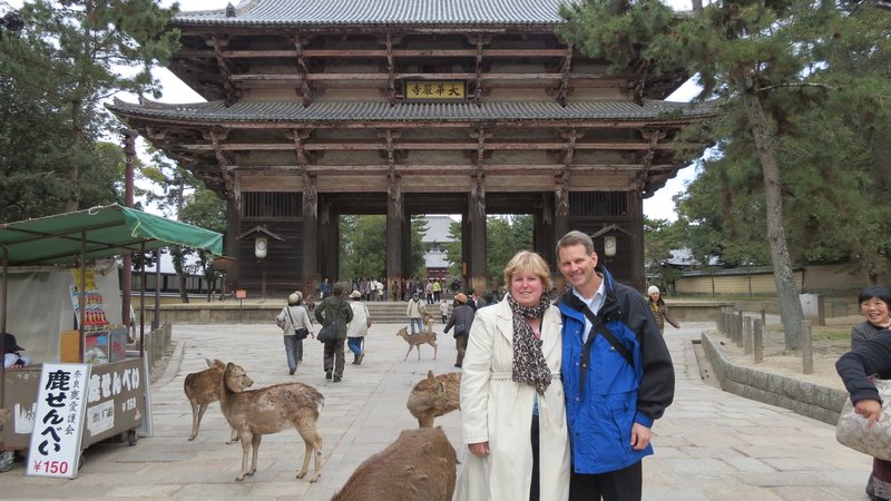 Cindy and Todd in front of Todaiji Temple