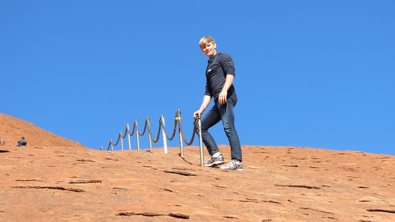 More of Michael on Ayers Rock