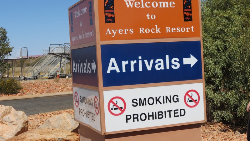 Entrance to the Ayers Rock Terminal