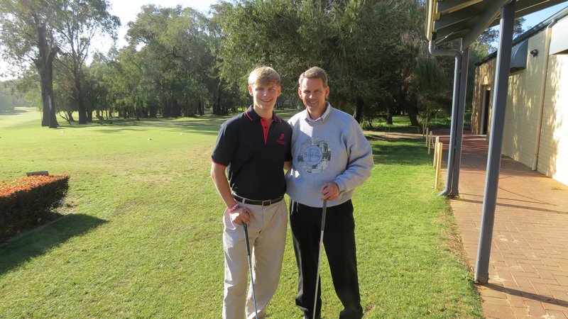 Michael and I at the Bunbury Golf Course