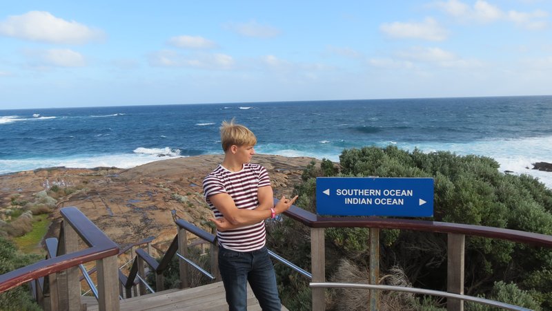 Michael at the point where the Indian Ocean and Southern Oceans combine