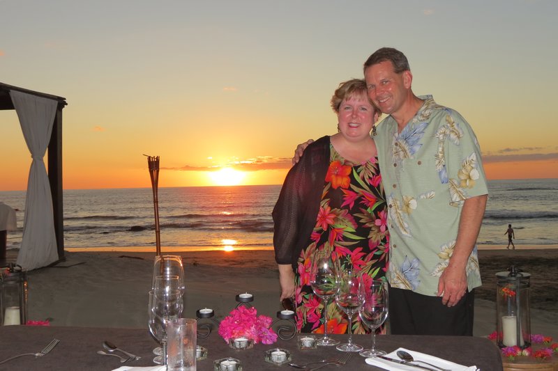 Cindy and I at sunset