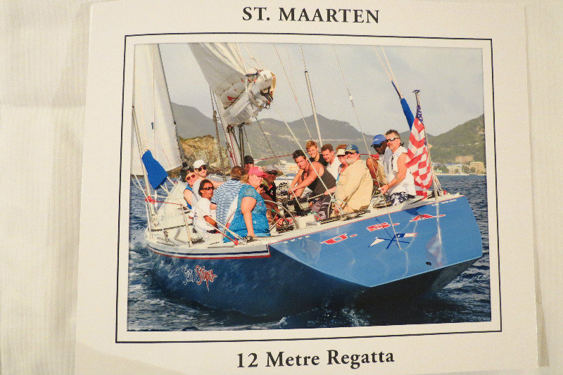 This is the team Michael and I were on. America Cup race - St. Maarten