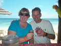 Cindy and I am cheers with rum punch