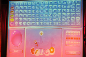 Bingo board. Much different than other bingo games 
