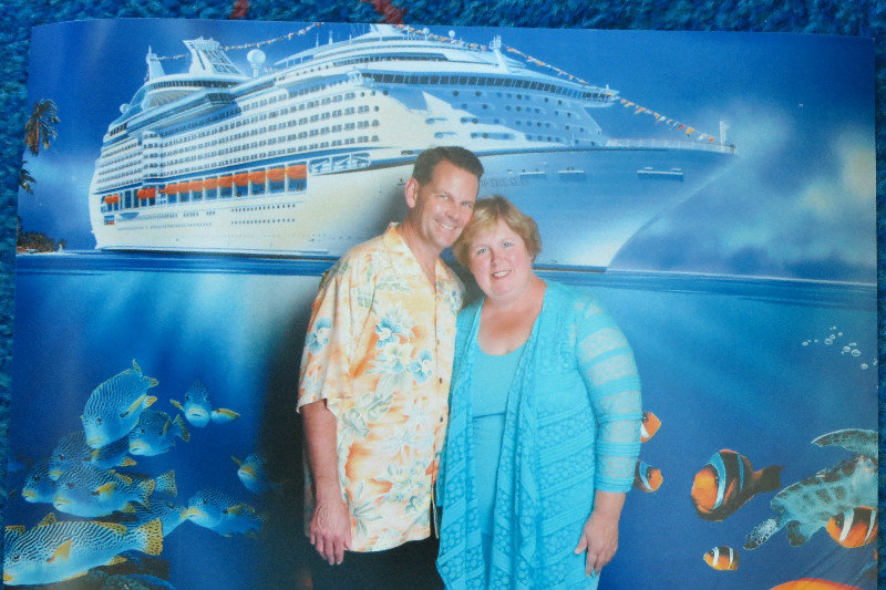 Cindy and I on the ship