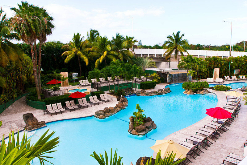 Pool view at the Embassy Suites - San Juan, Puerto Rico