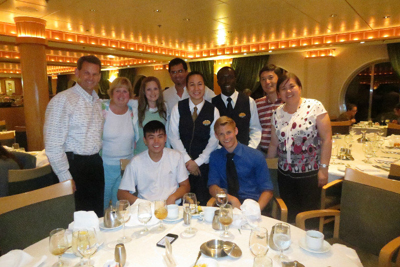 Our family, the Guo's, and our wait staff