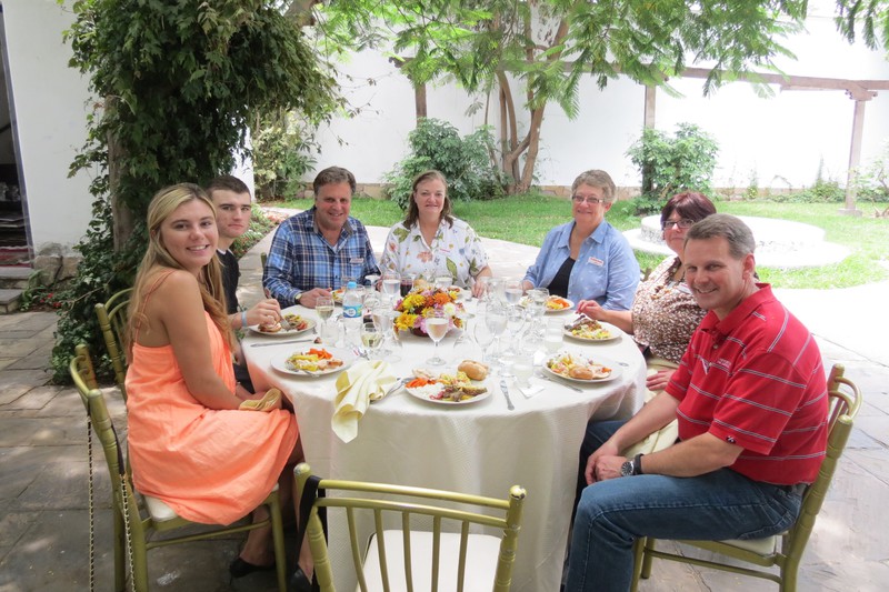 The families we had lunch with - Casa Diez Conseca