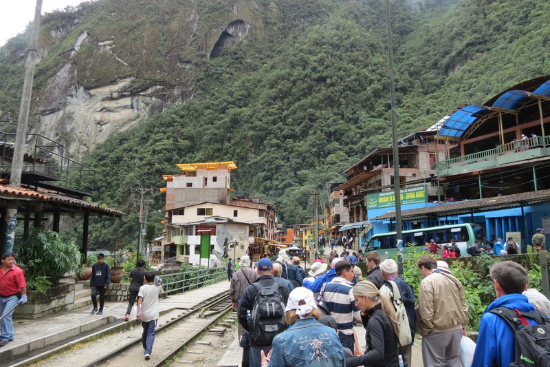 The town of Machu Picchu 
