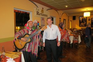 La Retama Restaurant - Local Entertainment (Todd with the group)