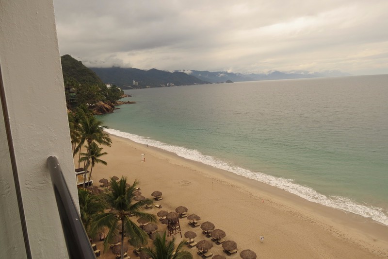 View of beach area from our room - Hyatt Ziva - Puerto Vallarta