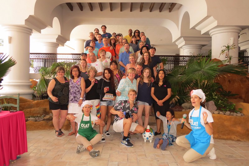 Our entire tour group from Princess Cruises - Salsa and Salsa Tour - Santa Fe Ocean Suites