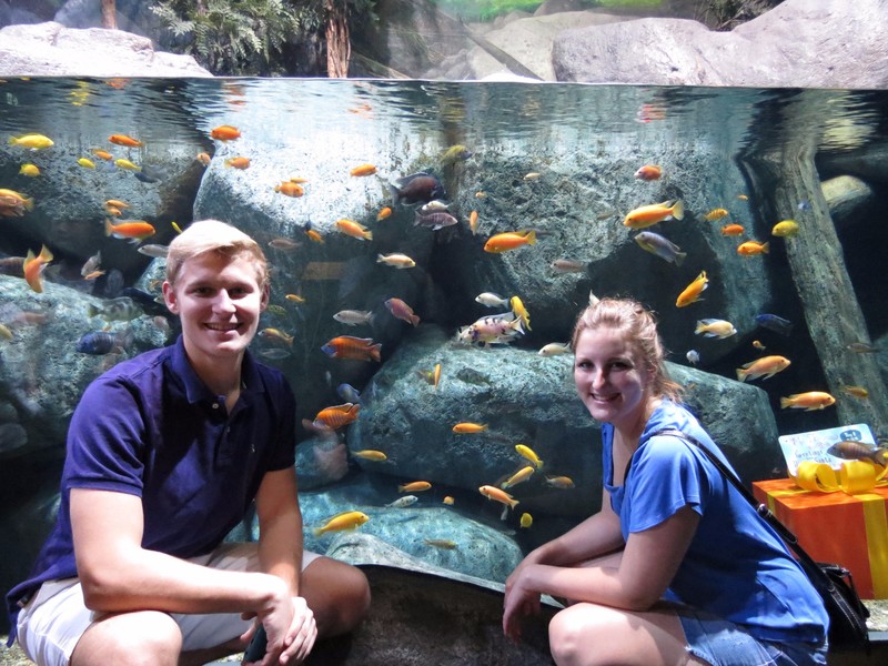 Jenny and Michael Singapore Aquarium - Inside the Singapore Aquarium - Sentosa Island