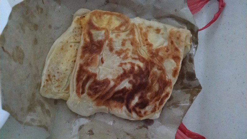 Roti Prata from the Hawker Market in the Vito City district of Singapore