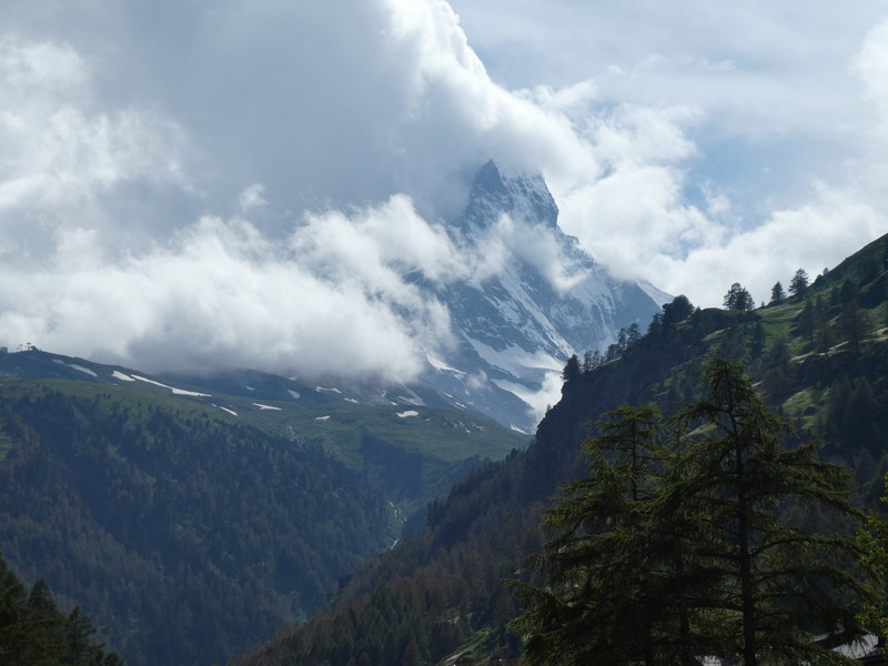 Best view we saw of the Matterhorn