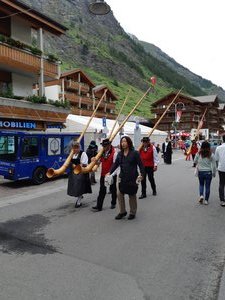 They don't play the bagpipes in Zermatt