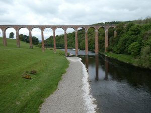 Leaderfoot Viaduct built in 1850s now a cycle pathway