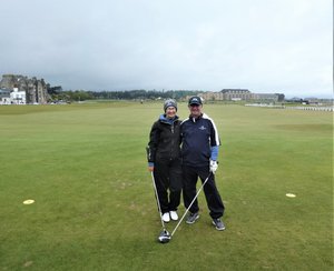 Looking down the 1st tee at St Andrews