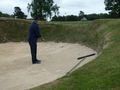 GG successfully hitting out of a deep bunker