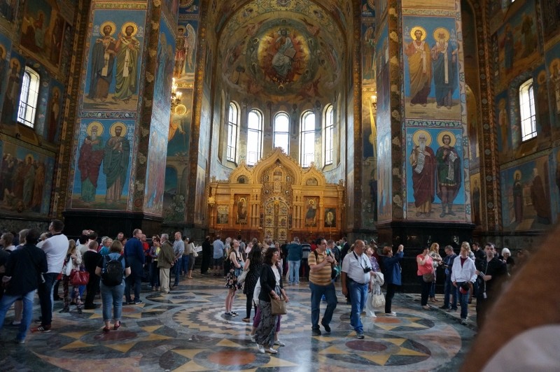 Images inside Church of Spilled Blood