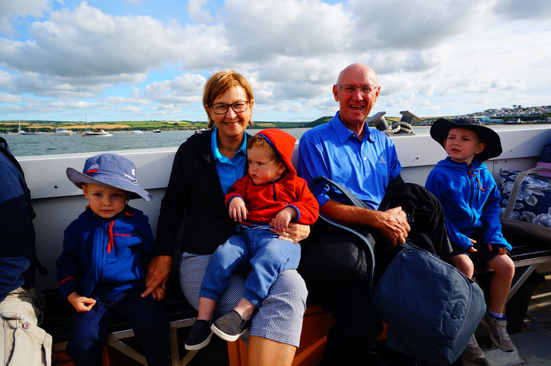 On the water taxi to Rick Steins Restaurant Padstow