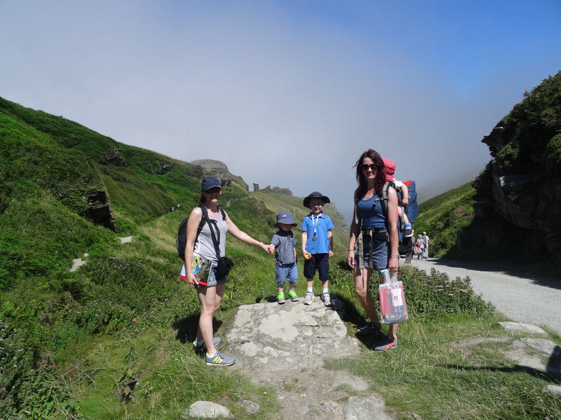 Starting the trail to Tintagel Castle