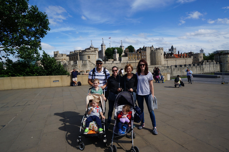 The family goes to the Tower of London