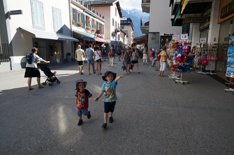 Spotted two little guys walking around Chamonix while Nan and Mum were shopping